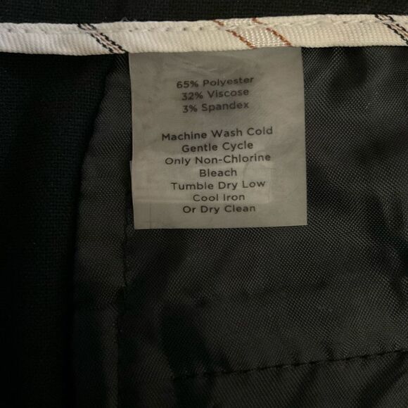 Talbots Pants Trouser Casual Stretch Black Zipper Button Front Inseam 28 Inch 16 - Picture 4 of 13